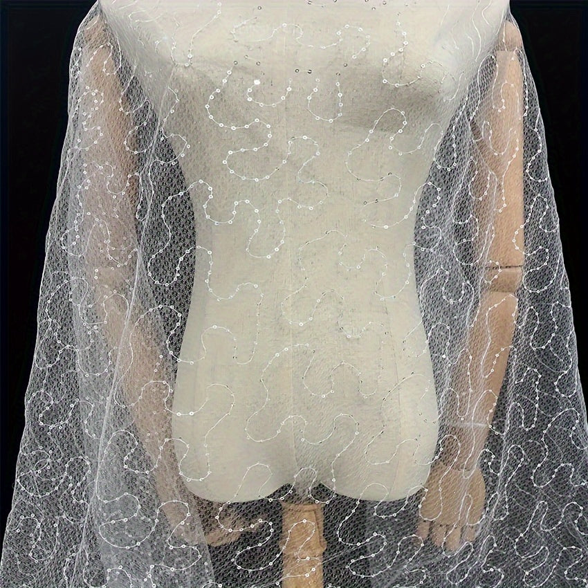 1pc Organza Fabric for DIY Clothing & Home Decor 150x01cm