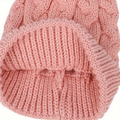 Kids Knitted Hat for Winter Outdoor Sports, Warm Beanie for 0-3 Years Old