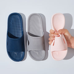 Women's Indoor Cut out Bathroom Slippers Open Toe Non Slip Quick Drying Slides