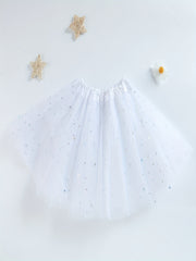 Baby Girls Princess Sequins Tulle Tutu Skirt For Party Ballet Kids