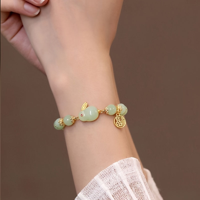Mom Jade Rabbit Agate Bracelet - Perfect Gift for Mom