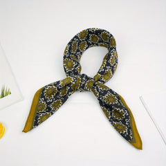 Paisley Print Square Scarf Lightweight Bandana