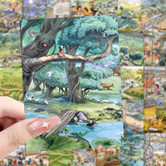 60pcs Memories Series Waterproof Vinyl Stickers For Notebooks, Laptops