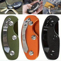 Outdoor Portable Aluminum Keychain with Belt Clip