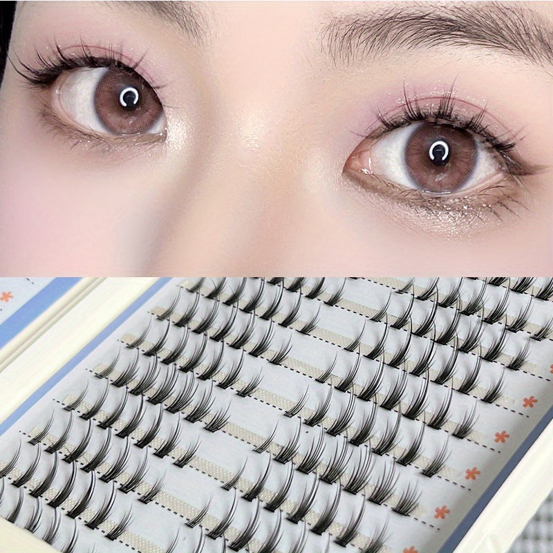 Segmented Curling False Eyelashes Natural Simulated Lightweight Soft