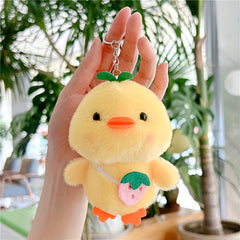 Plush Animal Duck Keychain For Men Toy Pendant Duck Doll Gift Random
