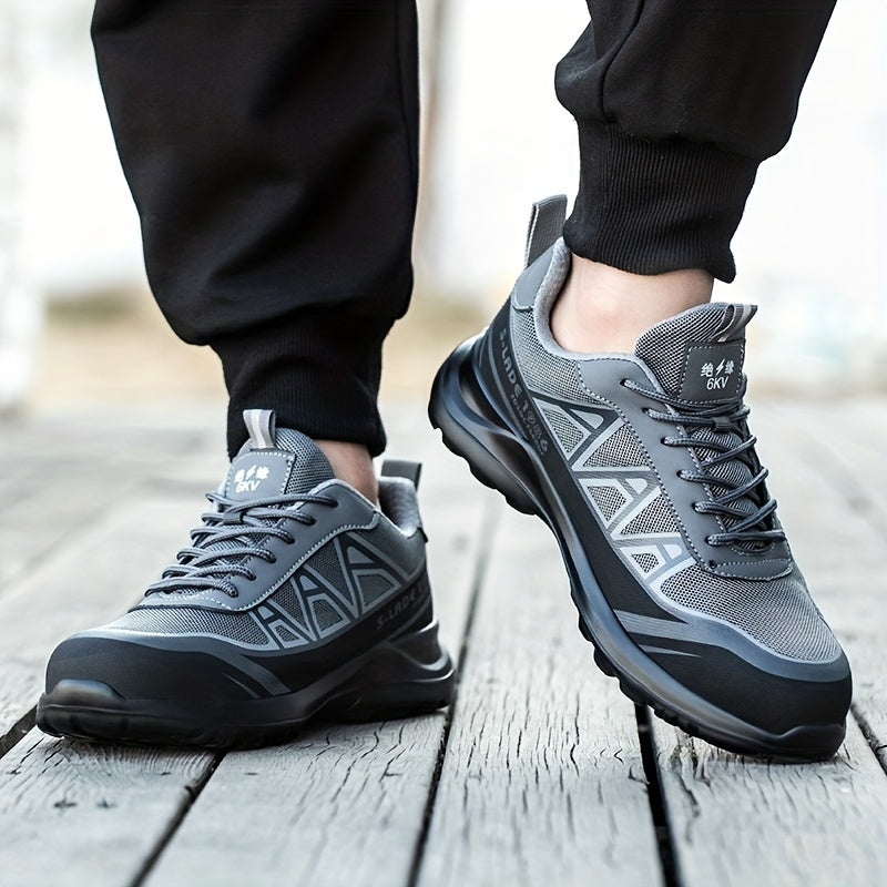 Men's Puncture Proof Steel Toe Work Safety Shoes