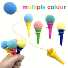 16pcs Ice Cream Slingshot Toys Prank Toys Sponge Balls for Kids