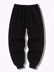Men's Loose Fit Joggers Casual Stretch Knit Fabric Sweatpants Tapered Pants