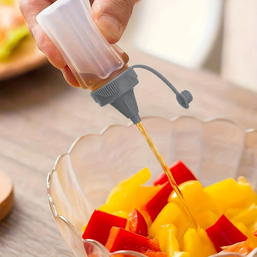 8pcs Squeeze Bottle for Sauces BBQ Portable Seasoning Kitchen Hou