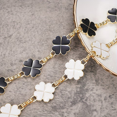 Lucky Clover Golden Waist Chain & Reversible Belly Chain