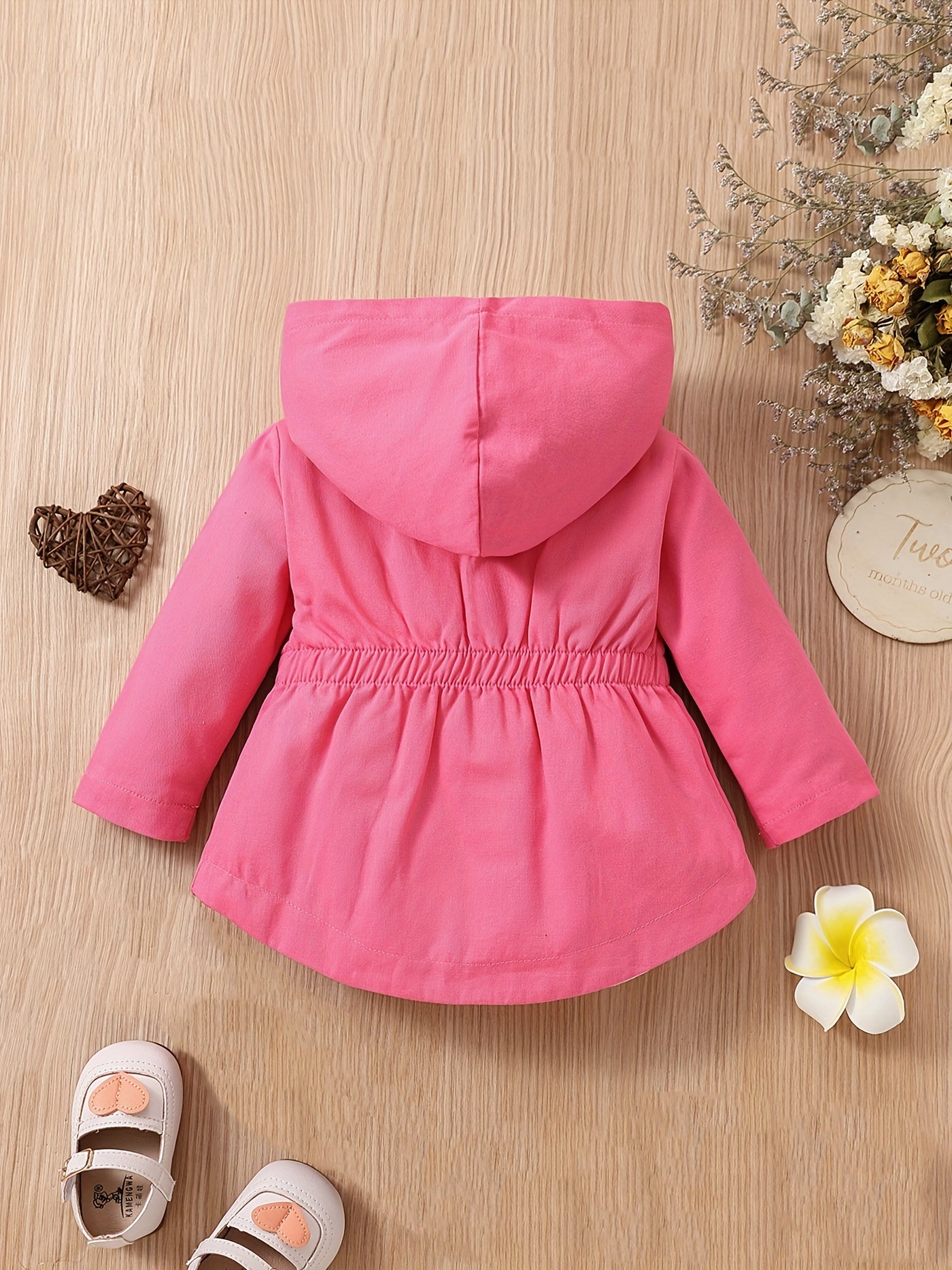 Girl's Patchwork Hooded Cotton Coat Baby's Top Child's Outwear