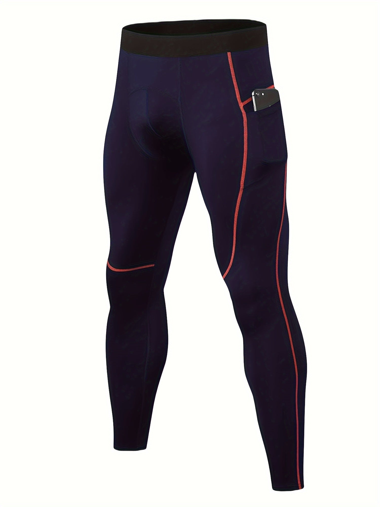 Men's Comfy Leggings With Pocket Active Quick Dry Stretch Sports Pants