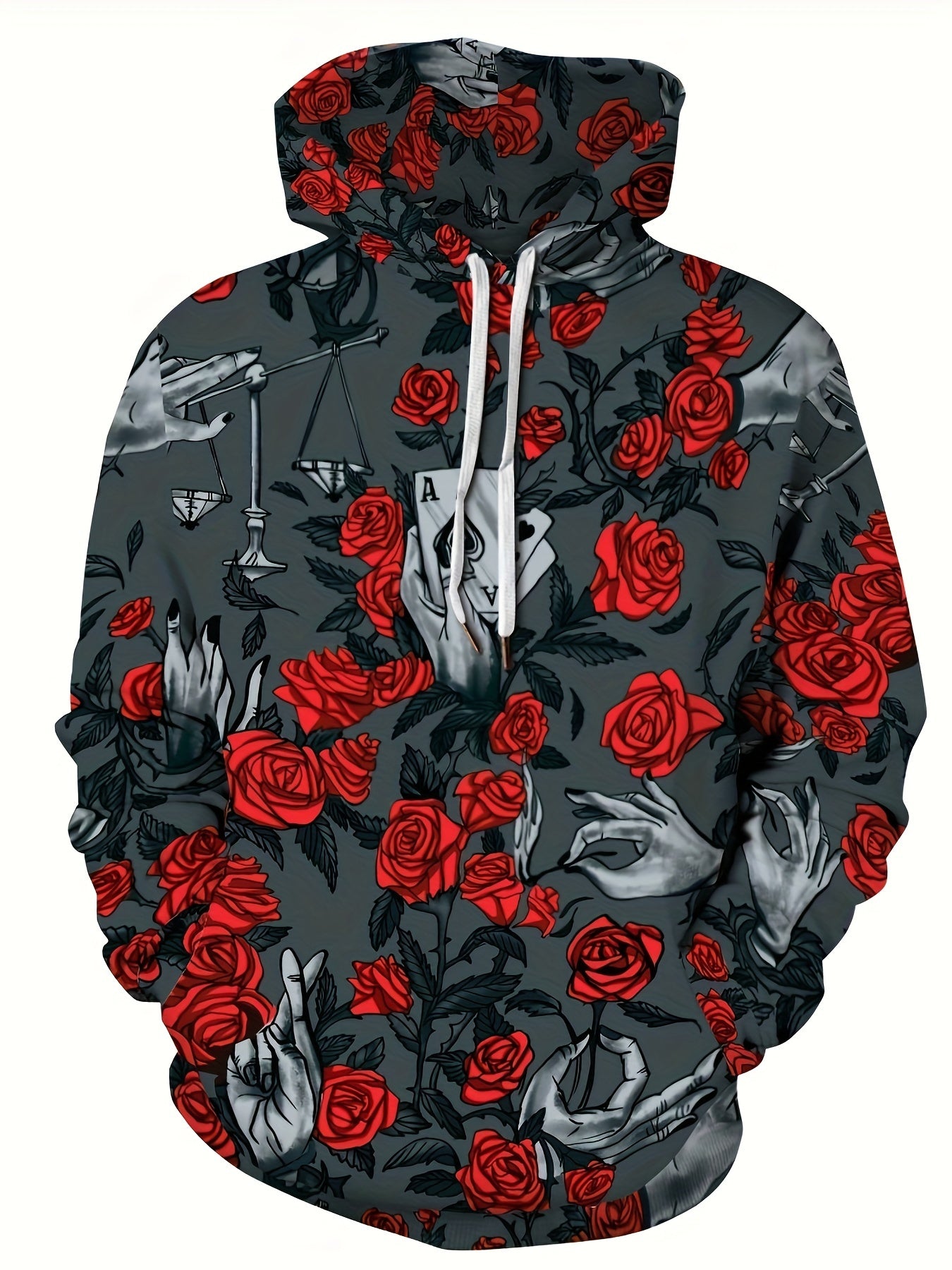 Y2K Joker Skull Hoodie for Men