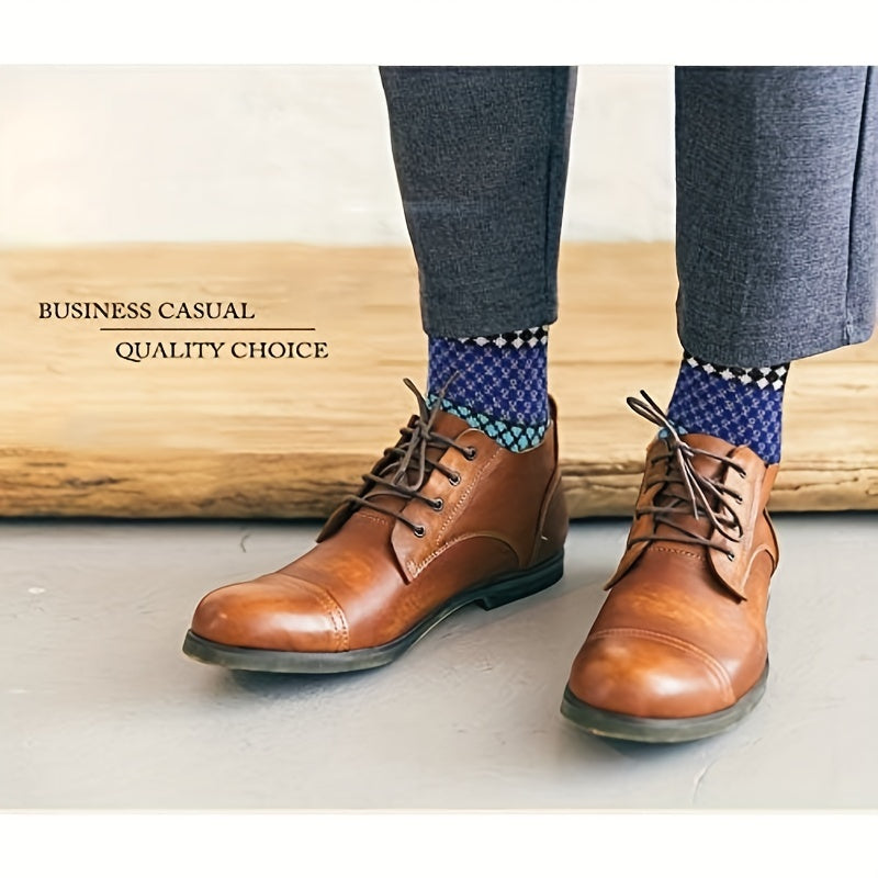 6 Pairs Winter Casual Wool Warm Mid calf Socks Men Women