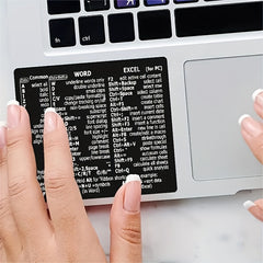 Windows Word Shortcut Stickers Set for Laptop No Adhesive PVC Colorful Labels