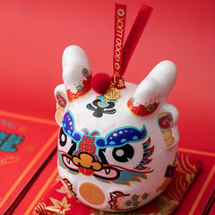 Ceramic Piggy Bank Dragon Year Savings Jar Room Decor