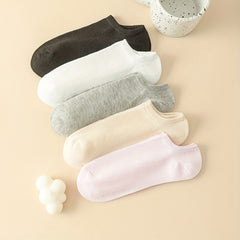 5 Pairs Soft Lightweight Low Cut Socks Women's Stockings