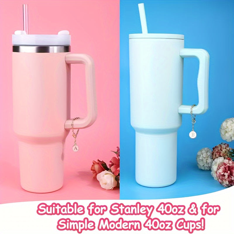 Letter Round Pendant For Cup Handle Cup Decoration Accessories
