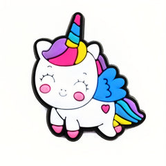 25pcs Unicorn Shoe Charms for Clogs Sandals PVC Shoe Decorations