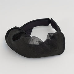 Double Layer Lace Visor Hat Solid UV Protection Ponytail Sun Hat For Women
