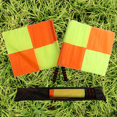 2pcs Football Referee Flag Railway Signal Flag