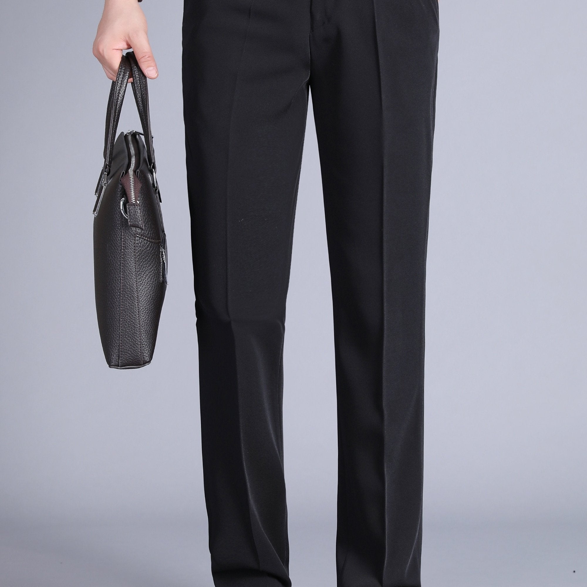Men's Solid Dress Pants Spring Fall Business