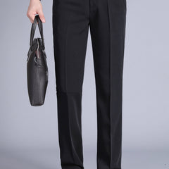 Men's Solid Dress Pants Spring Fall Business