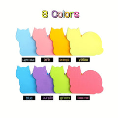 8 Cat Sticky Notes for Memos & Reminders