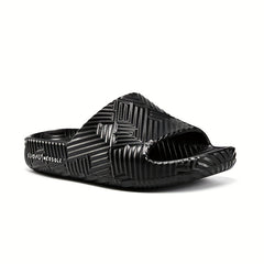 LUOFU Men's Non Slip Slides for Indoor & Outdoor Summer
