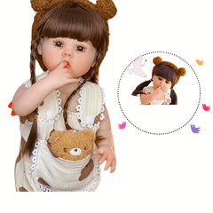 Reborn Princess Girl Doll Full Enamel Simulative 3D Toy Gift
