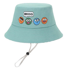 Kids Cartoon Print Bucket Hat Fisherman Hat Wide Brim for Sunscreen