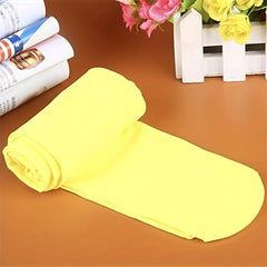 Girls Lemon Yellow Dance Socks Pantyhose Dress Socks