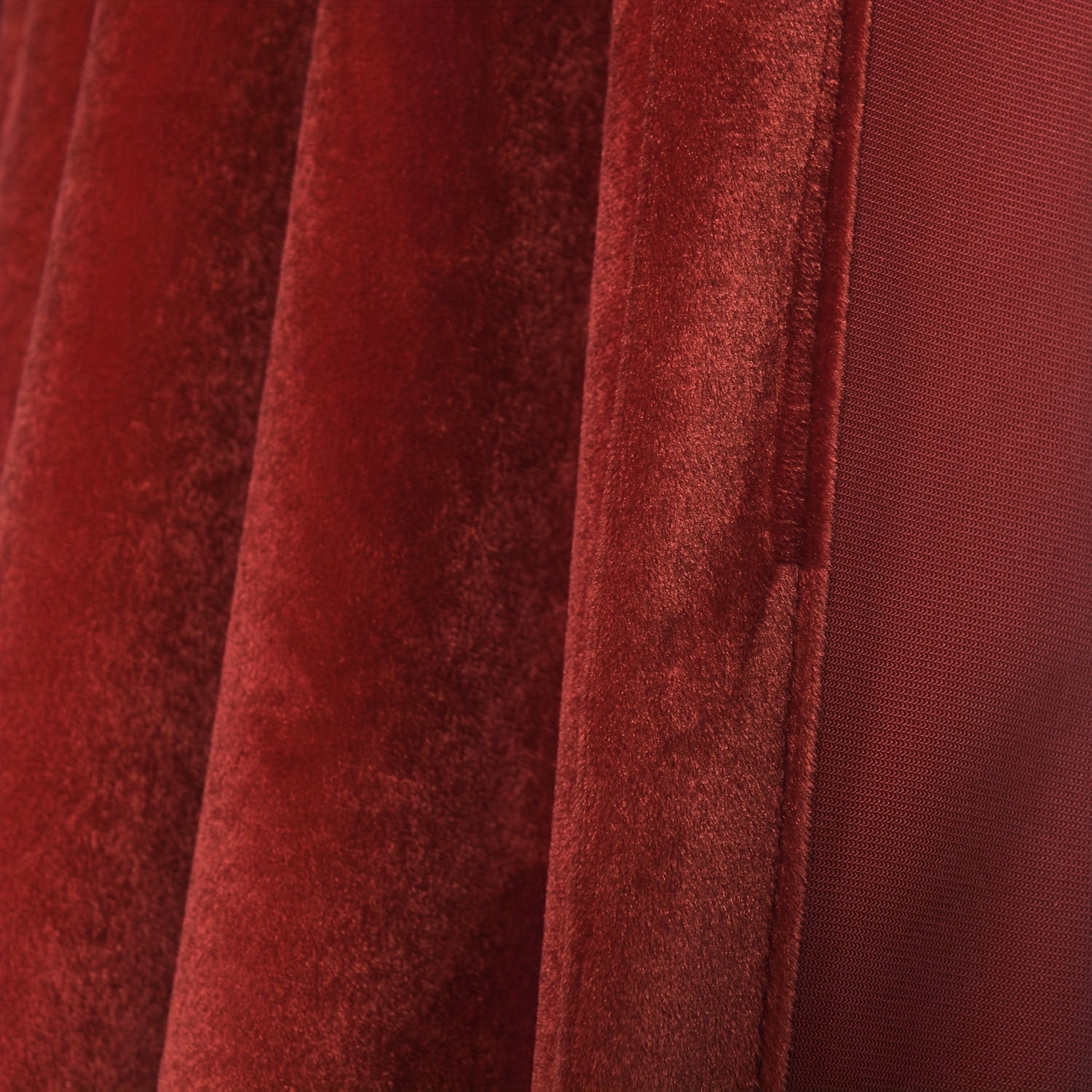 Burnt Orange Velvet Curtains Thermal Insulated Room Darkening