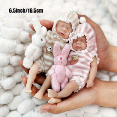 Twin Silicone Reborn Doll with Surprise Accessories
