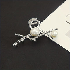 Faux Pearl Hair Clips Claw Clips Daily Decorative Girls Hair Accessories