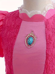 Girls Halloween Princess Fit and Flare Maxi Dress