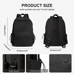 Stylish Unisex Laptop Backpack Durable Comfortable Straps Nylon Lined