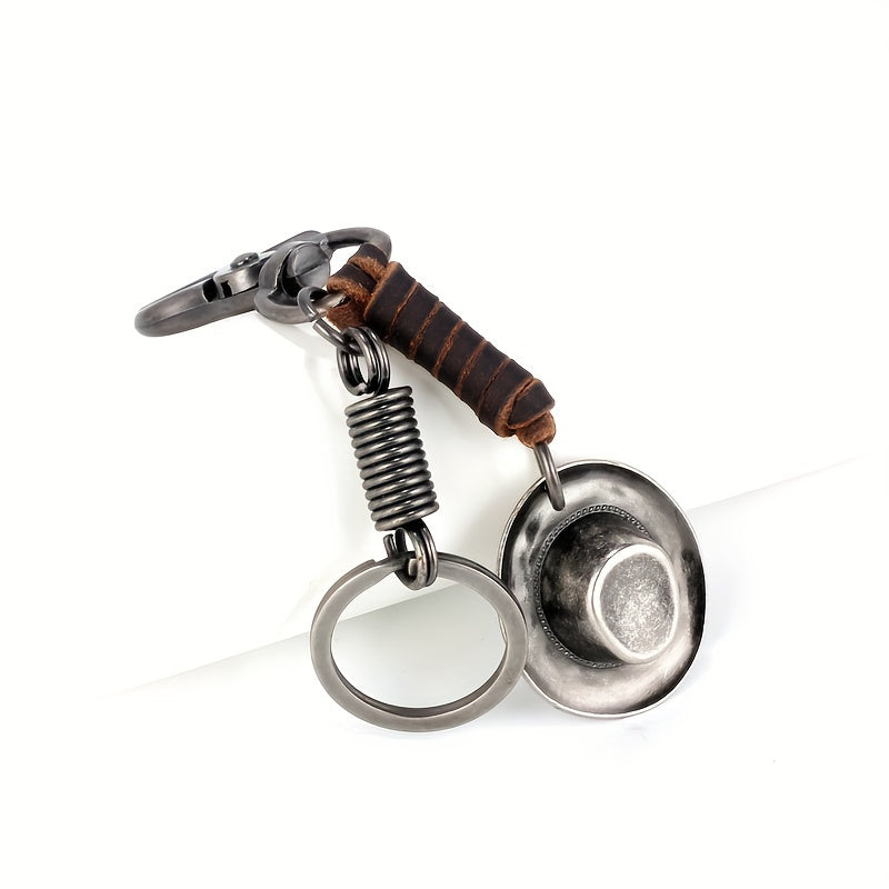 Antique Metal Pendant Keychain Hip Hop Style Waist Hanging Keychain Gift