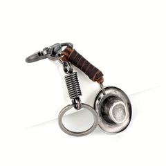 Antique Metal Pendant Keychain Hip Hop Style Waist Hanging Keychain Gift