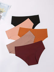 5pcs Seamless Low Waist Panties Women's Lingerie