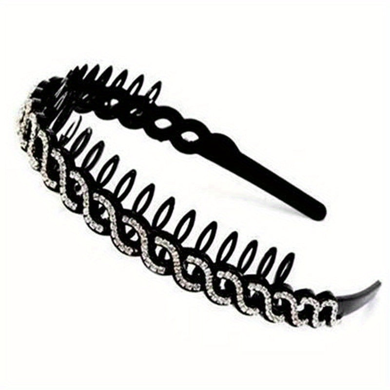 Red Waves Hair Band Anti-Slip Face Washing Hair Clip