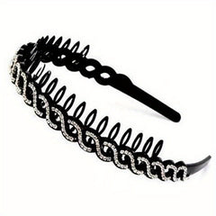Red Waves Hair Band Anti-Slip Face Washing Hair Clip