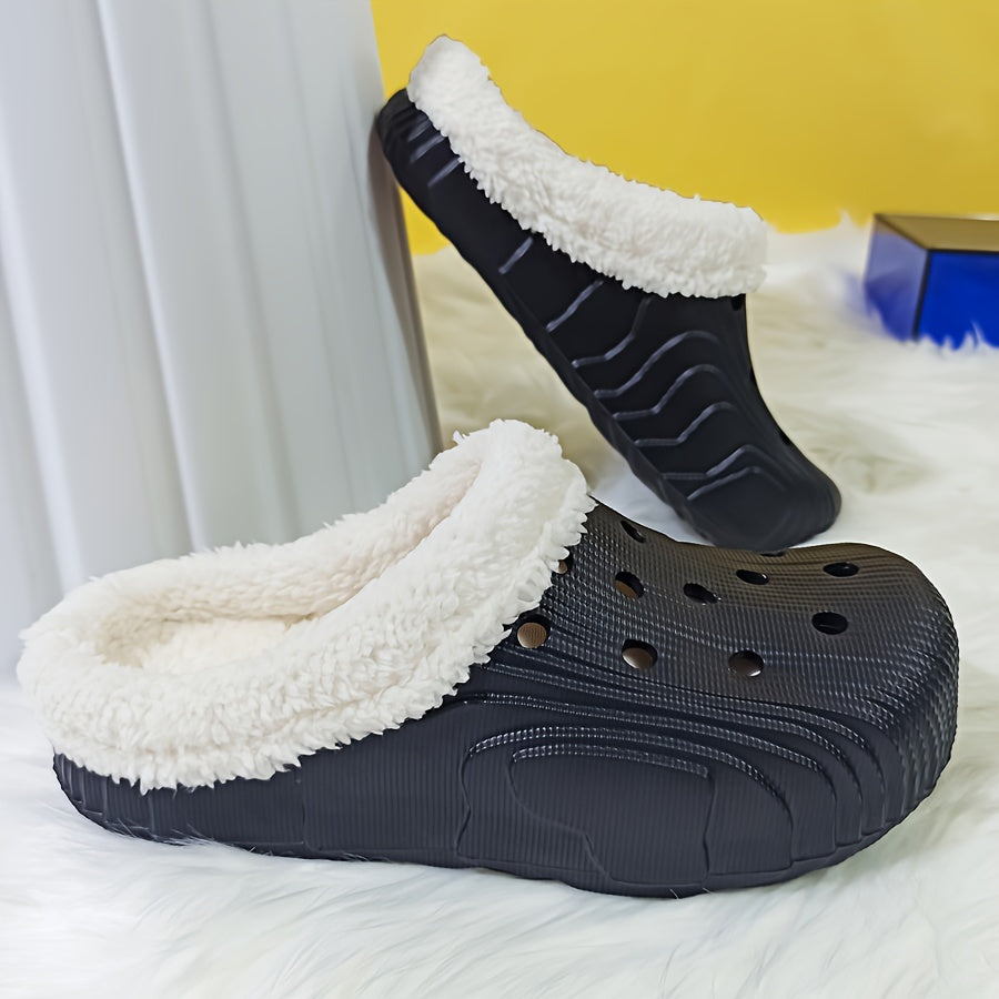 Women's Winter Plush Outwear Clogs - Warm & Stylish