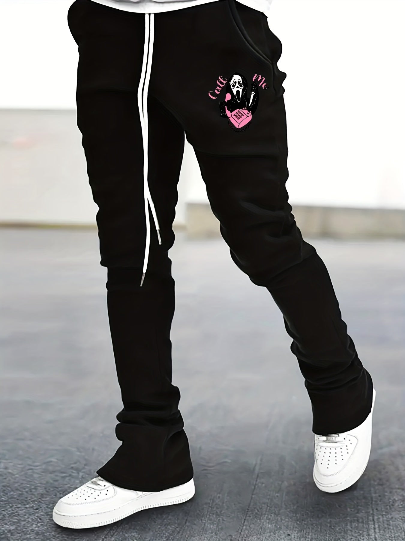 Men's Comfy Flared Trousers Hip Hop Style Joggers