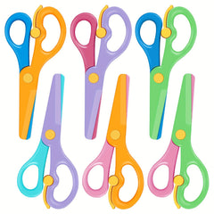 Colorful Labor-saving Safety Scissors for Students DIY Paper Cutting