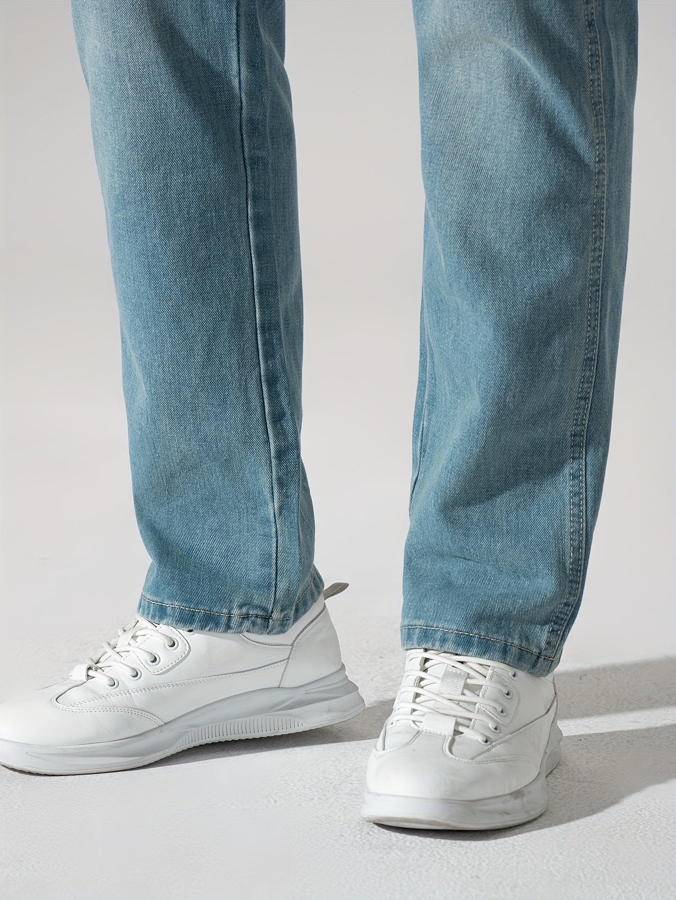 Men's Straight Leg Jeans Casual Street Style Denim Pants
