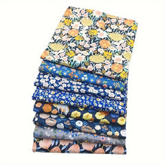 8pcs Multicolor Patchwork Fabric Cotton Sewing Quilting DIY Handcraft Material