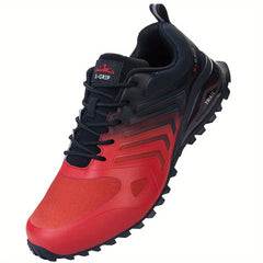 Men's Lace Up Trail Running Shoes - Outdoor Breathable Hiking Shoes