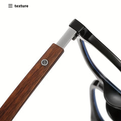 Retro Square Frame Anti Light Glasses for Men and Women with Case